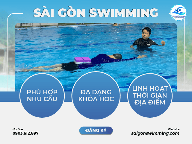 Sài Gòn Swimming cung cấp đa dạng các khóa học bơi ở Quận 5